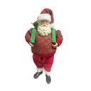Ver imagem 1 de Papai Noel Lux Mochileiro Vermelho 28cm 30326