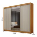 Ver imagem 3 de Guarda-roupa para Casal com Espelho San Marino 100% MDF
