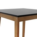 Ver imagem 4 de Mesa Alta Bistrô Caribe Madeira Maciça Tampo Mdf Laqueado - Amêndoa - Tampo 80x80cm Preto