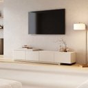 Ver imagem 2 de Rack Extensível TV até 75 Polegadas Planejado 244cm Aruá CabeCasa MadeiraOriginals Off White