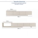 Ver imagem 4 de Rack Extensível para TV até 75 Polegadas 244cm Aruá CabeCasa MadeiraOriginals