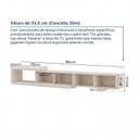 Ver imagem 5 de Rack Extensível TV até 75 Polegadas Planejado 244cm Aruá CabeCasa MadeiraOriginals Off White