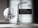 Ver imagem 4 de Torneira Monocomando Kitchen em Aço Inox Polido Bica Giratória e Arejador