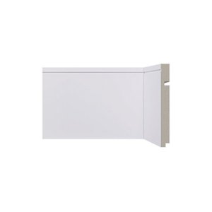 Rodapé de Poliestireno 518 Branco com 15cm Santa Luzia - Branco