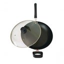 Ver imagem 3 de Panela Frigideira Wok Antiaderente Grande com Tampa 30cm