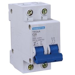Disjuntor Din Tr3Ka Bipolar C 25A Tramontina - Unico - 1