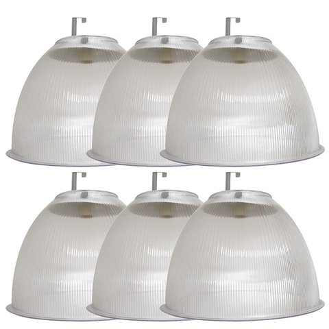 Kit 6 Gancho Prismatico Poptem 22" Cristal Lustre Acrílico Lustre 55cm