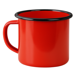 1 Unidade da Caneca Revestida Red Ferro Esmaltado Mimo Style 710ml
