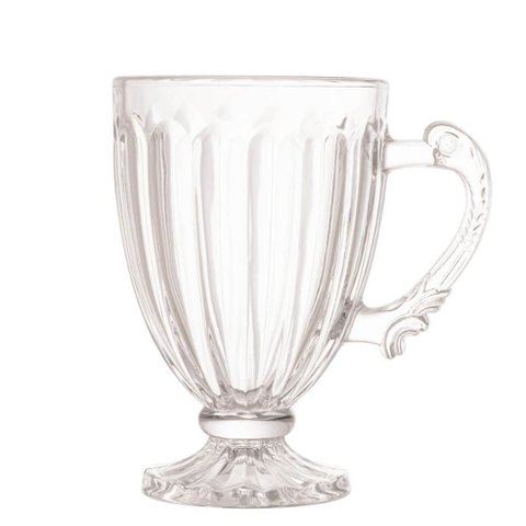 Xícara Taça de Vidro Cristal com Pé Imperial Café 200ml Cafeteira Padaria Expresso Chocolate