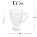 Ver mais imagens de Xícara Taça de Vidro Cristal com Pé Imperial Café 200ml Cafeteira Padaria Expresso Chocolate