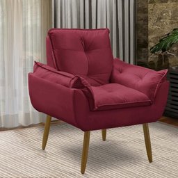 Kit 2 Poltronas Decorativas Opala Recepção Luxo Confortável - 7