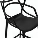 Ver imagem 5 de Banqueta Alta Allegra para Bancada Cozinha Gourmet em Polipropileno - Preto