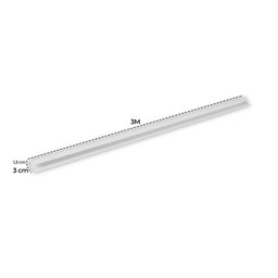Acabamento Perfil "u" Rodateto para Forro de Pvc 5 Un Azn - Branco Gelo - 4