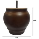 Ver imagem 3 de Kit 4 Pés Torneados Imbuia 10cm Linha Alta Sofá Decoração Mimo