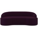 Ver imagem 3 de Sofá 3 Lugares Curvo Sala de Estar Living Lótus D02 Veludo Roxo 180 cm C-292 - Lyam Decor
