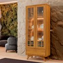 Ver imagem 2 de Cristaleira Reflecta 2 Portas 1 Gaveta com Led Mavaular:naturalle