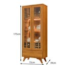 Ver imagem 5 de Cristaleira Reflecta 2 Portas 1 Gaveta com Led Mavaular:naturalle