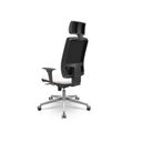 Ver imagem 3 de Cadeira Brizza Soft Presidente Base Aluminio Mecanismo Slider Revestimento Vinil Branco T83