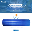 Ver imagem 2 de Capa Manta Térmica Lona Bolha Para Piscina Azul ATCO 42 Metr