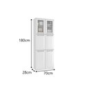 Ver imagem 3 de Paneleiro Duplo 6 Portas 70cm Luce - Itatiaia Branco