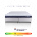 Ver imagem 5 de Conjunto Box Branco Durban Azul Espuma D28 Queen 158x198x57 - King House