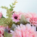 Ver imagem 5 de Arranjo de Dálias Rosa no Vaso de Cerâmica Branco 23cm | Formosinha
