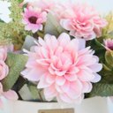 Ver imagem 4 de Arranjo de Dálias Rosa no Vaso de Cerâmica Branco 23cm | Formosinha