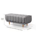Ver imagem 3 de Recamier Alemanha 1,30M com Base Madeira Linho Sofatec