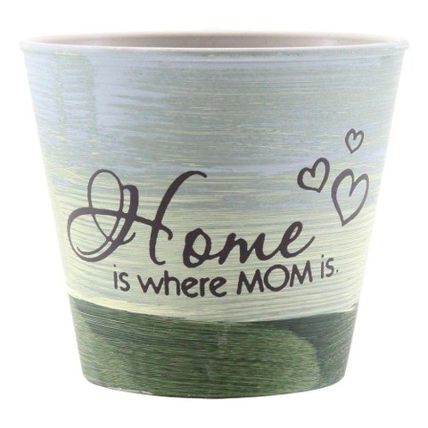 Kit 4 Mini Vasos de Planta Cachepot Estampados Decorados 11cm