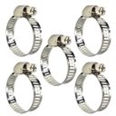 Ver imagem 1 de Abraçadeira Aço Inox Rosca Sem Fim 1" Polegada 16 - 25mm Reforçada | Kaza Inteligente | Kit 05 Un