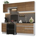 Ver imagem 3 de Armário de Cozinha Completa 240cm Branco/Rustic Glamy Madesa 07