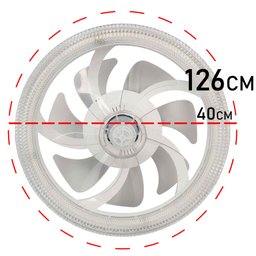 Ventilador Lustre Lampada de Teto Luxo Grande Led Ajustavel Controle Quarto Casa Apartamento Sala de - 4