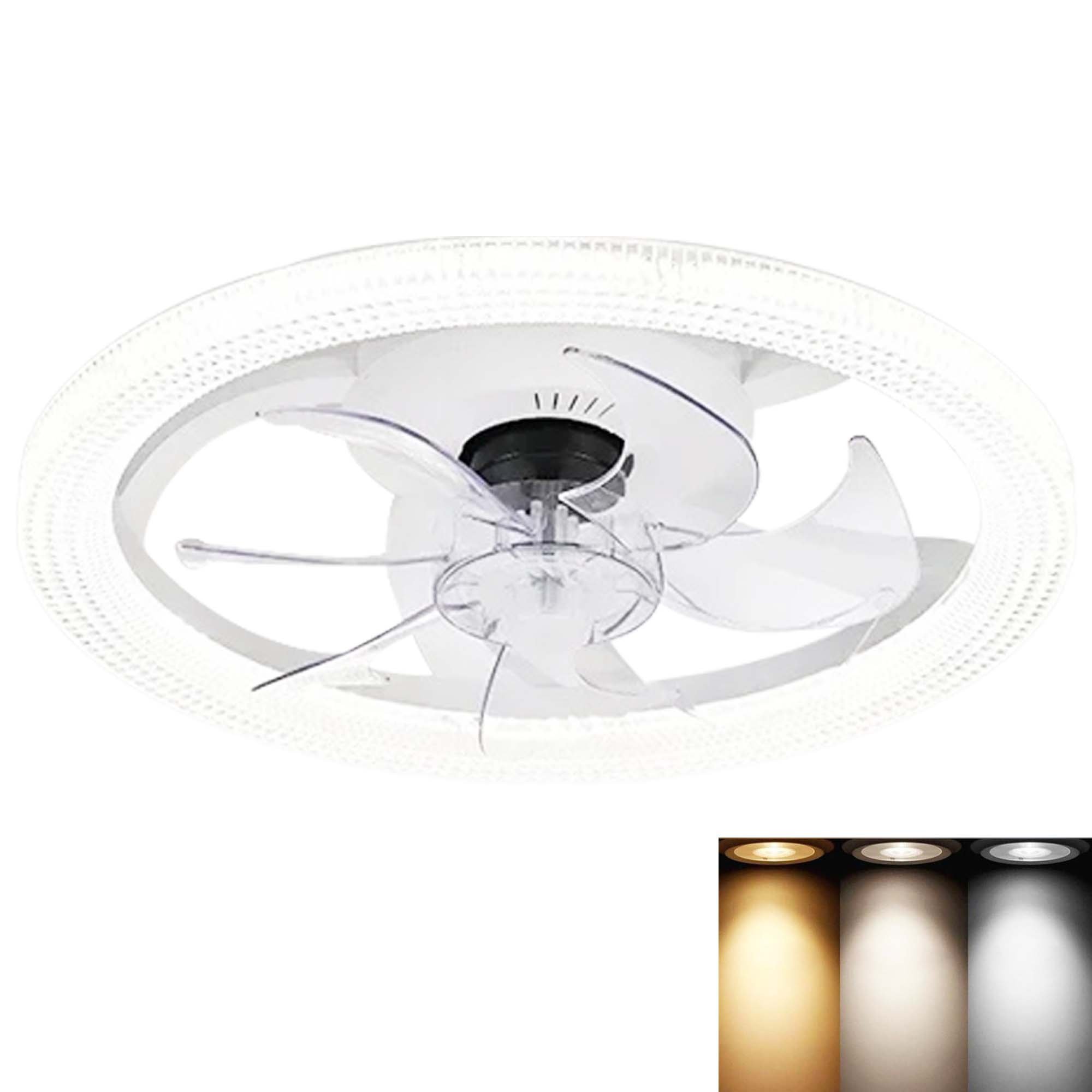 Ventilador Lustre Lampada de Teto Luxo Grande Led Ajustavel Controle Quarto Casa Apartamento Sala de
