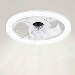 Ventilador Lustre Lampada de Teto Luxo Grande Led Ajustavel Controle Quarto Casa Apartamento Sala de - 8