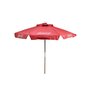OMBRELONE EM MADEIRA 2,40 M Ø  PRAIA PISCINA PESCA COM ABAS -  VERMELHO - 3