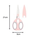 Ver imagem 3 de Tesoura Multifuncional para Cozinha Rosa