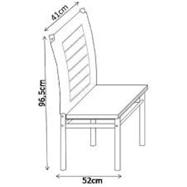 Conjunto 2 Cadeiras Tókio Art Panta Cromado/Marrom - 3