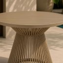 Ver imagem 4 de Mesa Suíça Tampo Ripado Alumínio Rami 80cm