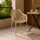 Ver imagem 4 de Kit 4 Cadeiras de Jantar Suits Design Moderno com Braço - Nude