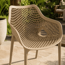 Ver imagem 5 de Kit 4 Cadeiras de Jantar Suits Design Moderno com Braço - Nude