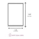 Ver imagem 4 de Xale Manta Para Sofá 1,60m x 1,40m Jacquard Copacabana Cinza