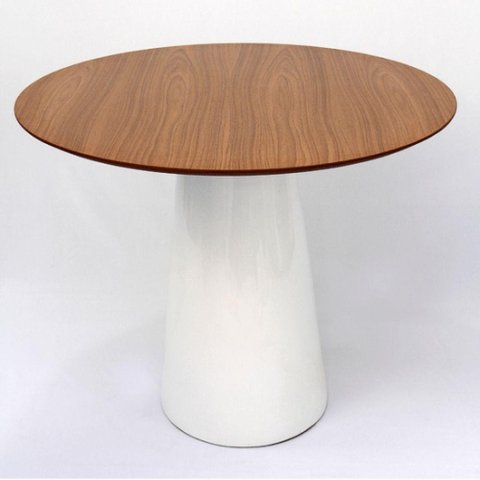 Mesa de Jantar Cone 120 Cm Freijó Branco