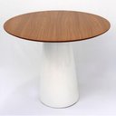 Ver imagem 1 de Mesa de Jantar Cone 120 Cm Freijó Branco