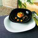 Ver imagem 2 de Prato para Sobremesa Vidro Opalino Carine Black 19cm Lyor Pequeno para Lanche