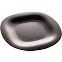 Ver imagem 1 de Prato para Sobremesa Vidro Opalino Carine Black 19cm Lyor Pequeno para Lanche