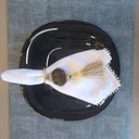 Ver imagem 4 de Prato para Sobremesa Vidro Opalino Carine Black 19cm Lyor Pequeno para Lanche