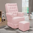 Ver imagem 1 de Poltrona de Amamentação Balanço Ellen com Puff - Lg Decor Baby