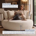 Ver imagem 7 de Poltrona Redonda Decorativa 2 Lugares com Almofadas 150cm Soho