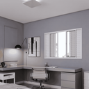 Ver imagem 2 de Janela de Alumínio Veneziana de Correr Central 4 Folhas Móveis e 2 Fixas com Fecho Embutido em Alumí