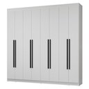 Ver imagem 2 de Guarda-roupa Casal 8 Portas Batentes Netuno Madesa Branco/preto